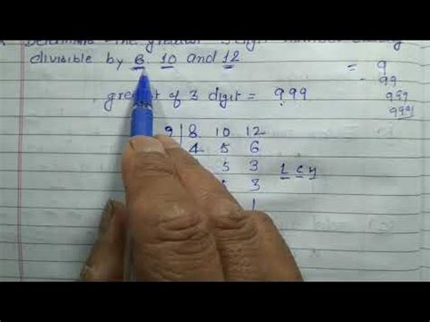 greatest 3 digit number exactly divisible by 8 10 12|Three digit numbers divisible by 8.